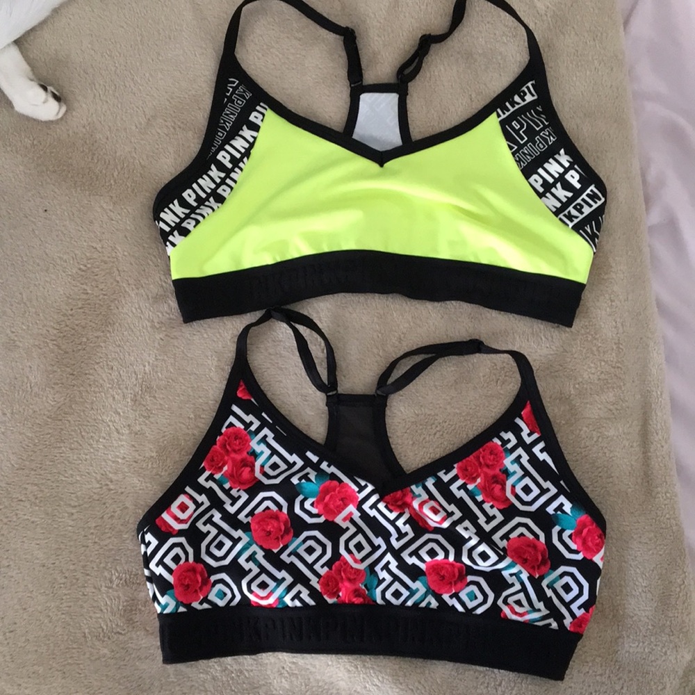 2 sports bras PINK VS